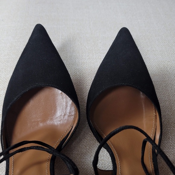 Aquazzura Matilde Suede Heels 105 - Picture 10 of 12